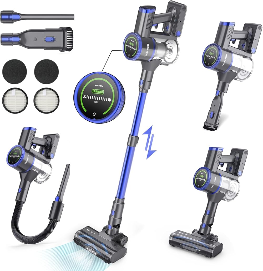 Cordless Vacuum Cleaners for Home, Purple, VC001-CI