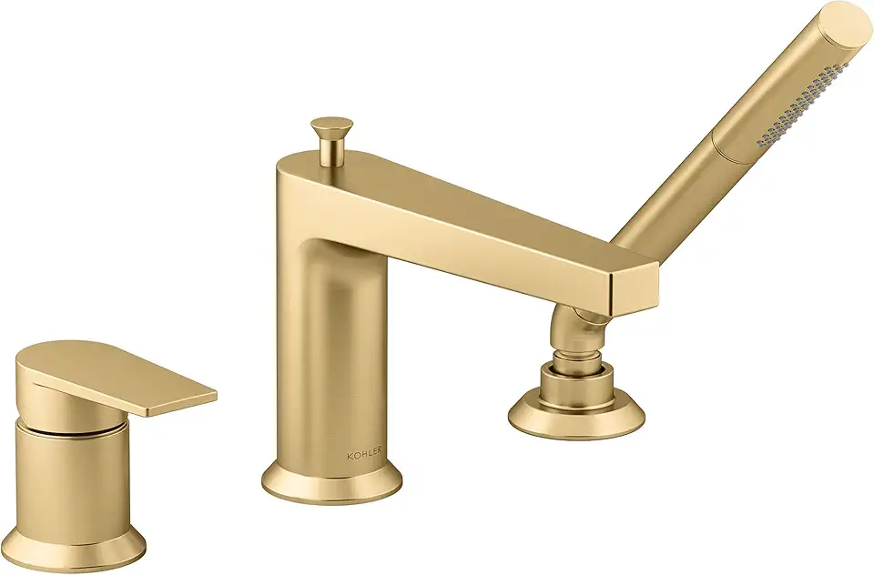 Kohler 74032-4-2MB Taut Plumbing Fixtures, Vibrant Brushed Moderne Brass