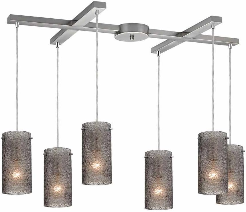 HGTV HOME 10240/3L-WH Elk Cassandra 3 36-Inch Wide, White Pendant Light, 5W X 36D X 9H, Polished Chrome