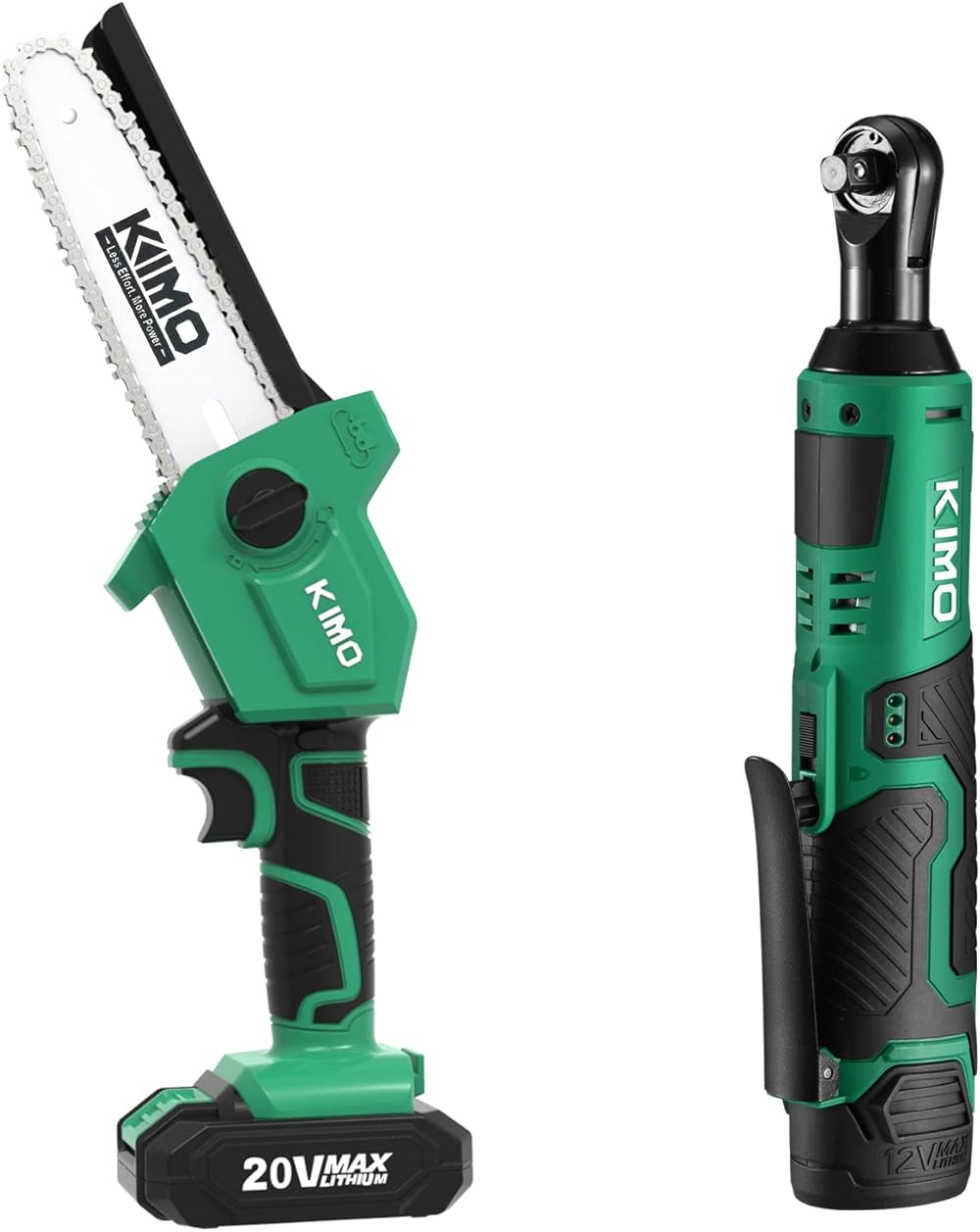 KIMO 6 Inch Mini Chainsaw Cordless, 2.3Lb Lightweight+3/8