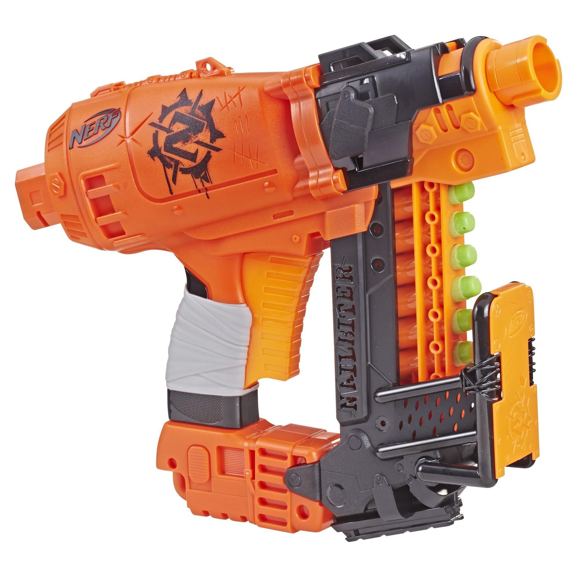 Nerf Zombie Survival Nailbiter Kids Toy Blaster with 8 Darts