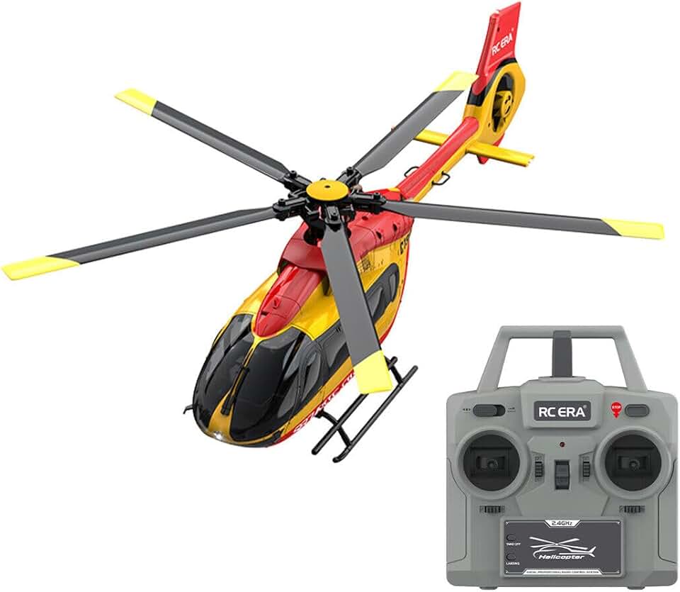 C190 H145 Remote Control Helicopter for Adult, 6CH RC Military Helicopter with 6-Axis Gyro, 1/30 Scale RC Flying Aircraft Model Toy (RTF Version)