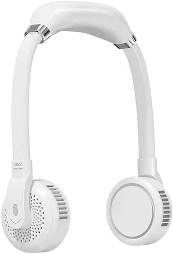 USB Leafless Hanging Neck Fans Portable 2000Mah Rechargeable Battery Personal Fan Portable Low Noise Around The Neck Fan Easy to Carry