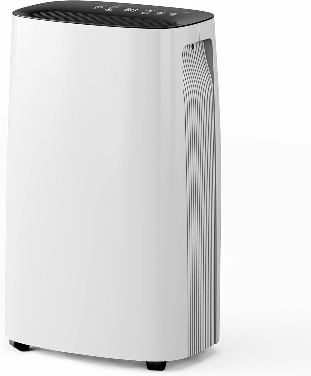 70-Pints Dehumidifier for Basements - 4500 Sq. Ft. Dehumidifier with Auto or Manual Drainage - Compact Dehumidifier with Intelligent Humidity Control | Auto Defrost | Dry Clothes