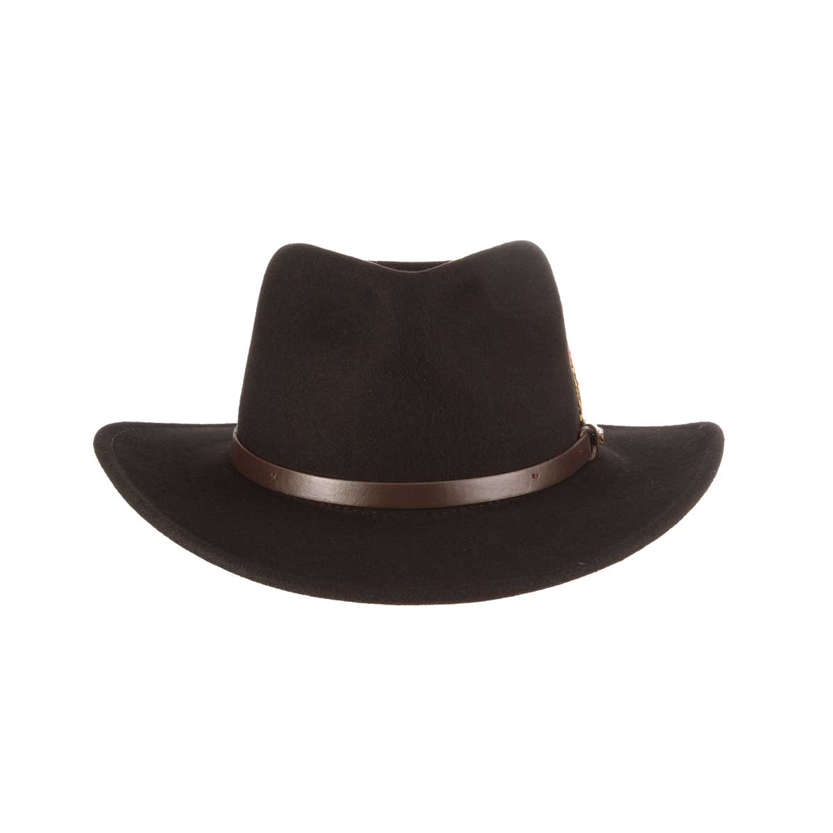 Crushable, Water Repellent Wool Felt Outback Hat 3