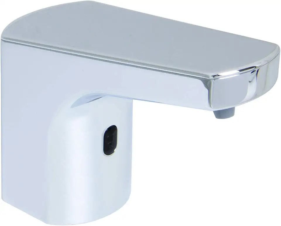 Speakman SFS-8000 Classic Hand Battery or AC Powered Automatic Soap Dispenser, 2000ml Liquid Refill Bottle, Polished Chrome