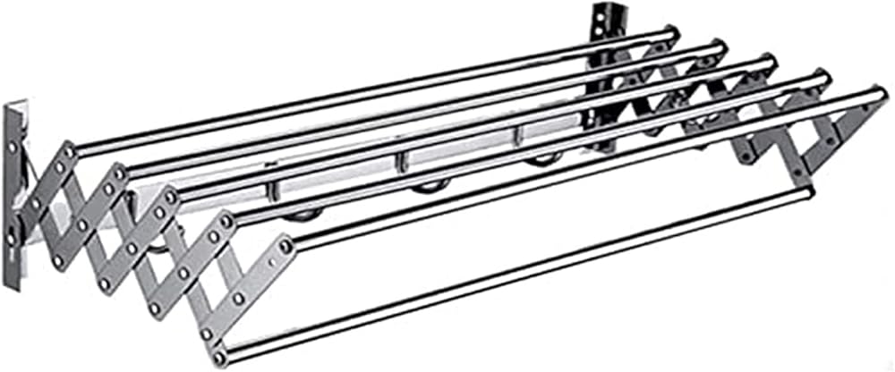 Retractable Fold Away Clothes Dry Racks Wall Mounted Space Saver Clothes Drying Rack Laundry Airer Drying Rack for Balcony Bathroom PoolArea (Size : 50cm/19.7in)