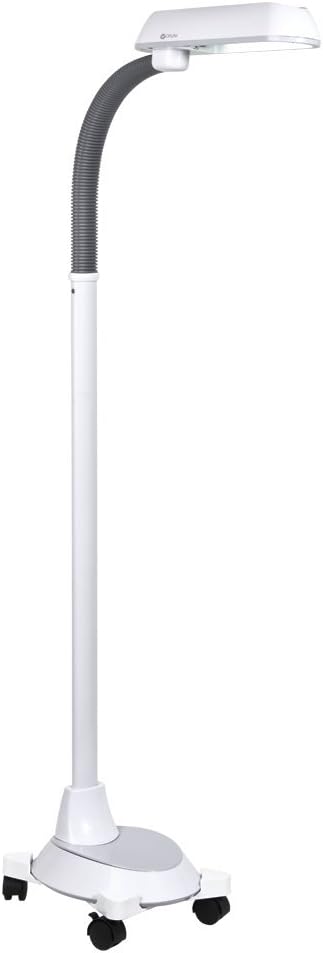 OttLite 18w Floor Lamp with Wheels - Home, Office, Bedroom, or Reading