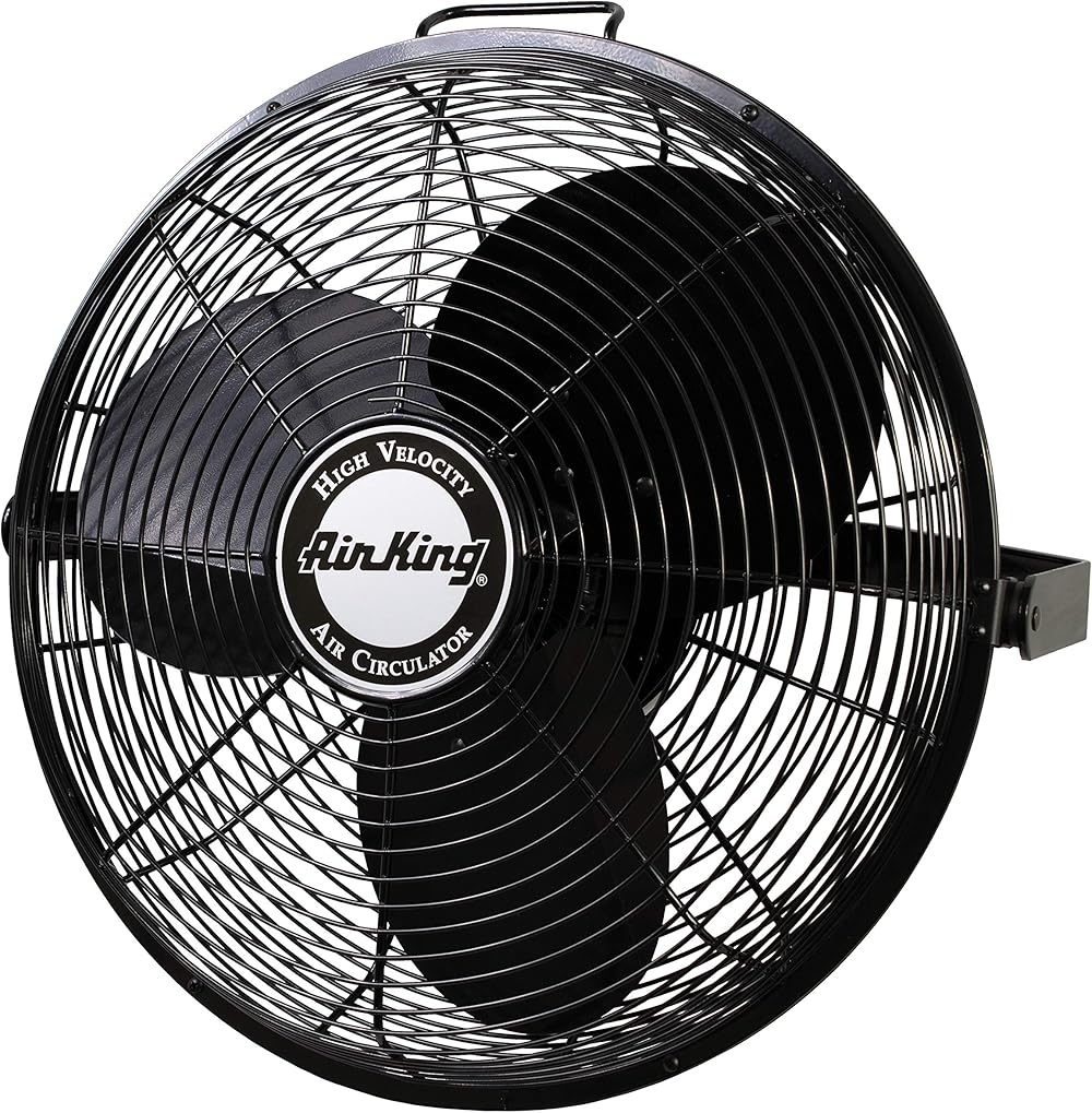 9318 Industrial Grade High Velocity Multi Mount Fan, 18-Inch,Black