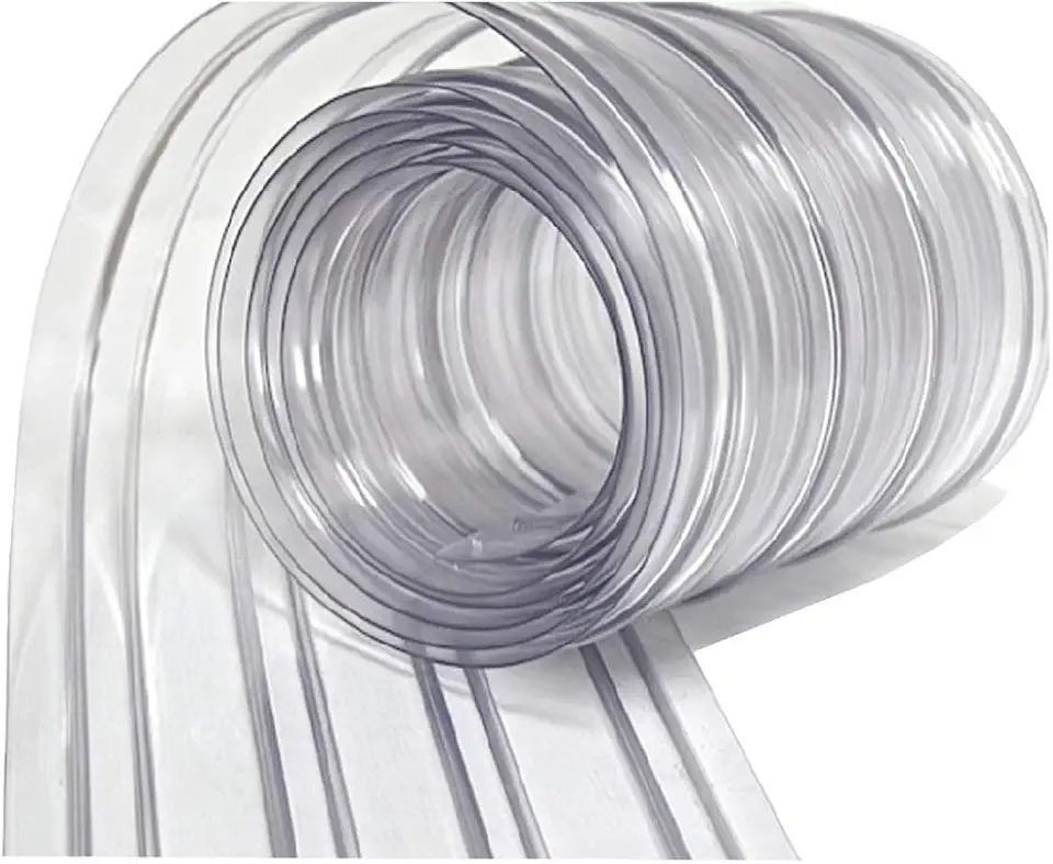 RESILIA - Plastic Vinyl Strip Curtain for Walk in Freezers, Coolers & Warehouse Doors - Clear, 80 mil Thick, 8 Inch x 150 Foot Roll