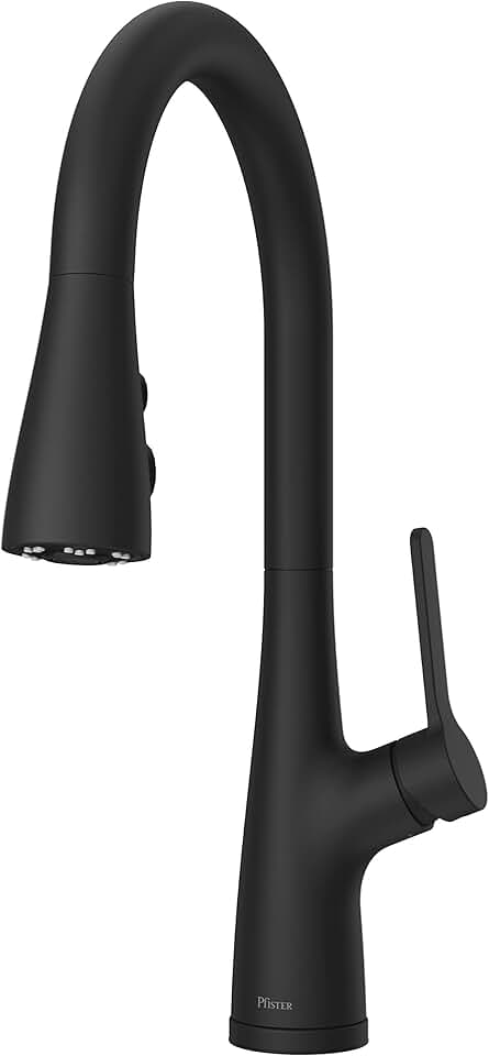 Pfister LG529-NEB Neera Pull Down Kitchen Faucet, Matte Black