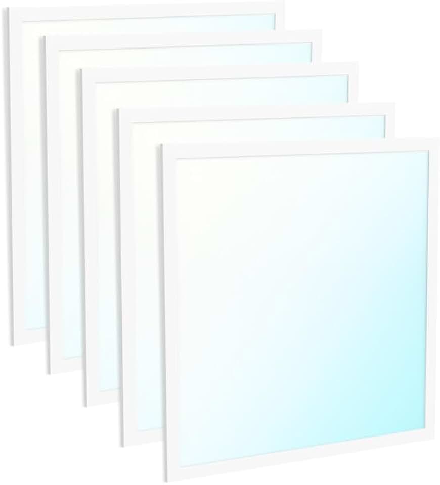 Sunco 5 Pack 2x2 LED Flat Panel Light, Dual Selectable CCT 4000K/5000K/6000K & Wattage 30W/35W/40W, 4000/4500/5000 Lumens, Dimmable 0-10V, Back-Lit Troffer Replacement Light Fixture ETL