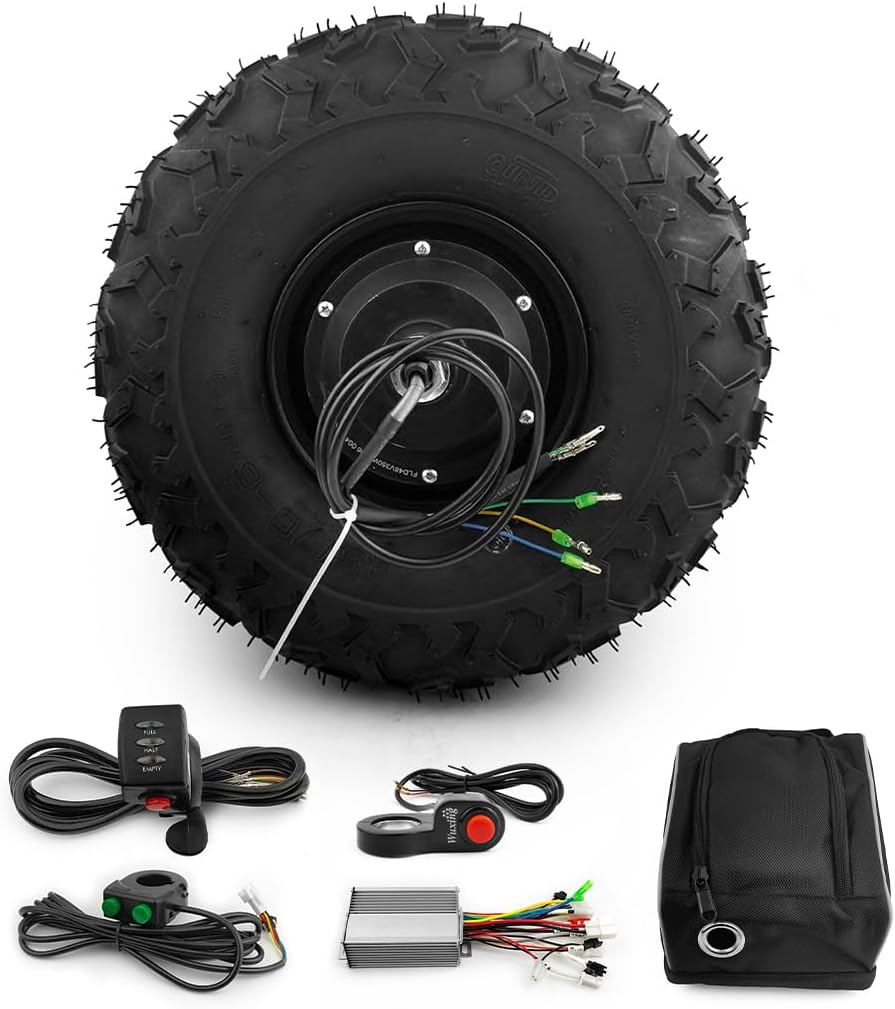 L-faster 36V 48V 350W 500W Wheelbarrow Cart Gear Hub Motor Kit Off Road 14.5 Inch Wheel