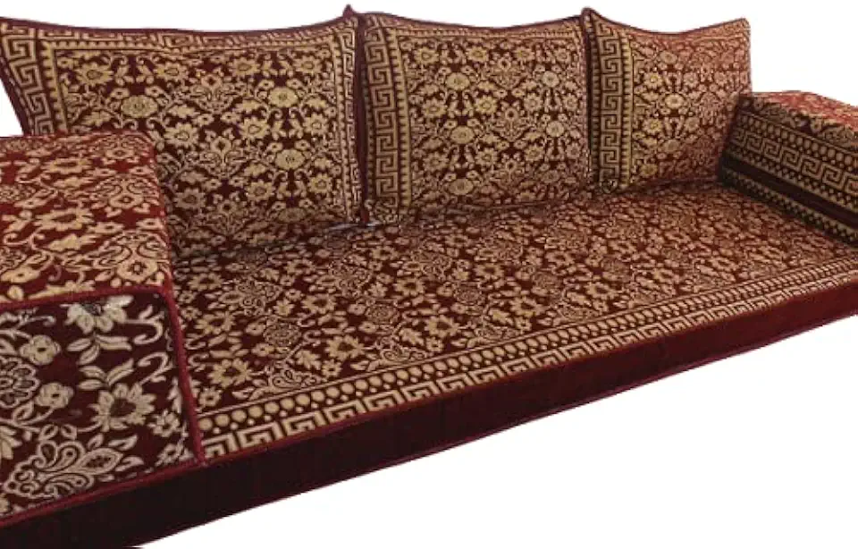 Arabic Majlis Sofa, Arabic Couches, Arabic Jalsa, Arabic Living Room Furniture, Sectional Sofa, Arabic Floor Seating MA58