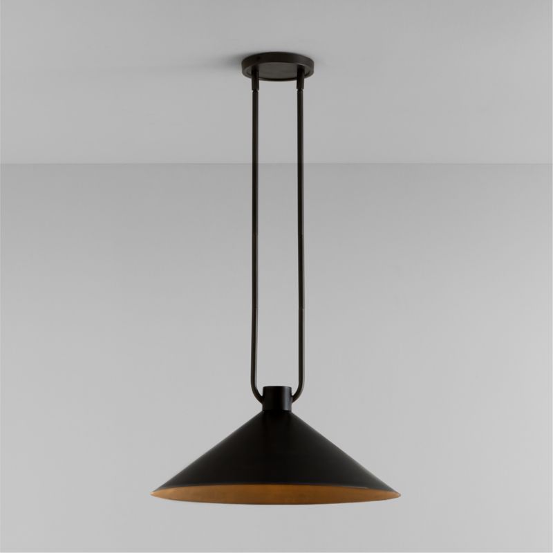 Andre Black Cone Pendant Light