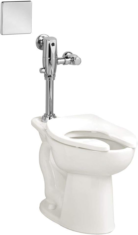 American Standard 3461001.020 Madera 1.1-1.6 gpf Top Spud ADA Elongated Bowl with EverClean, 1.5 in, WHITE