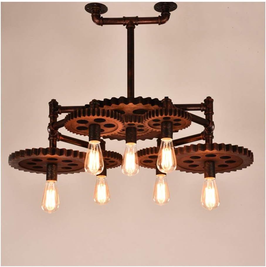 Vintage Wrought Iron Chandelier Restaurant Bar Personality Retro Nothing Industrial Wrought Iron Chandelier