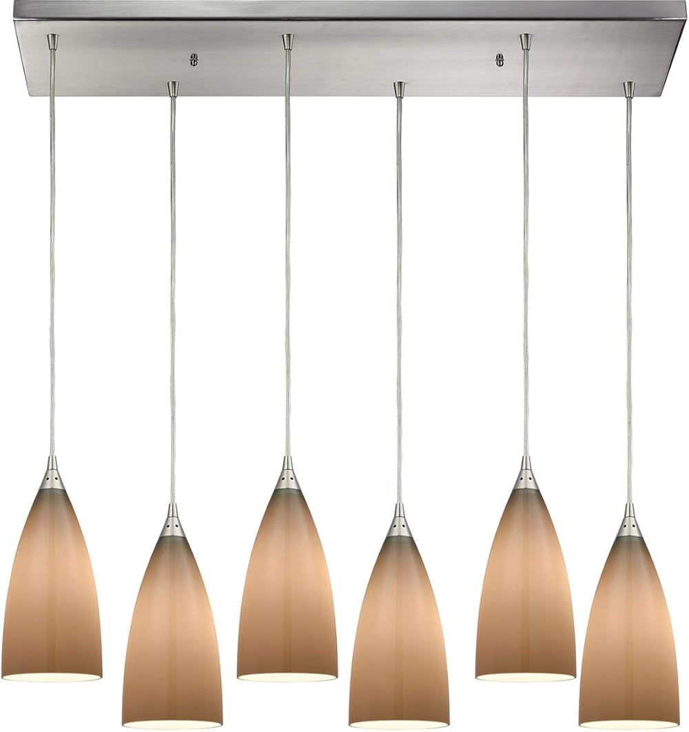 2584/6RC Pendant Light, Satin Nickel