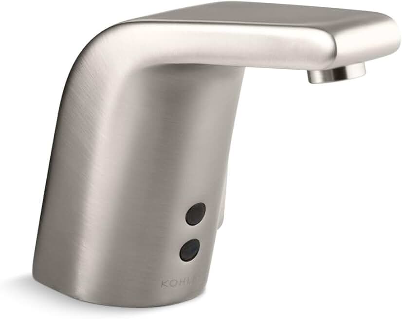 Sculpted Touchless single-hole lavatory sink faucet with Insight™ sensor technology and temperature mixer, AC-powered, 0.5 gpm