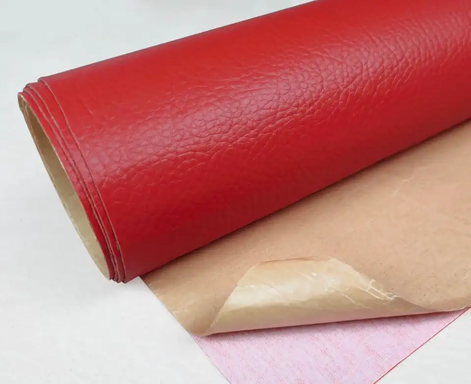 Leather Repair Tape, Self-Adhesive Leather Repair Patch for Couch Furniture Sofas Car Seats, Advanced PU Vinyl Leather Repair Kit (Red,118x50 inch)