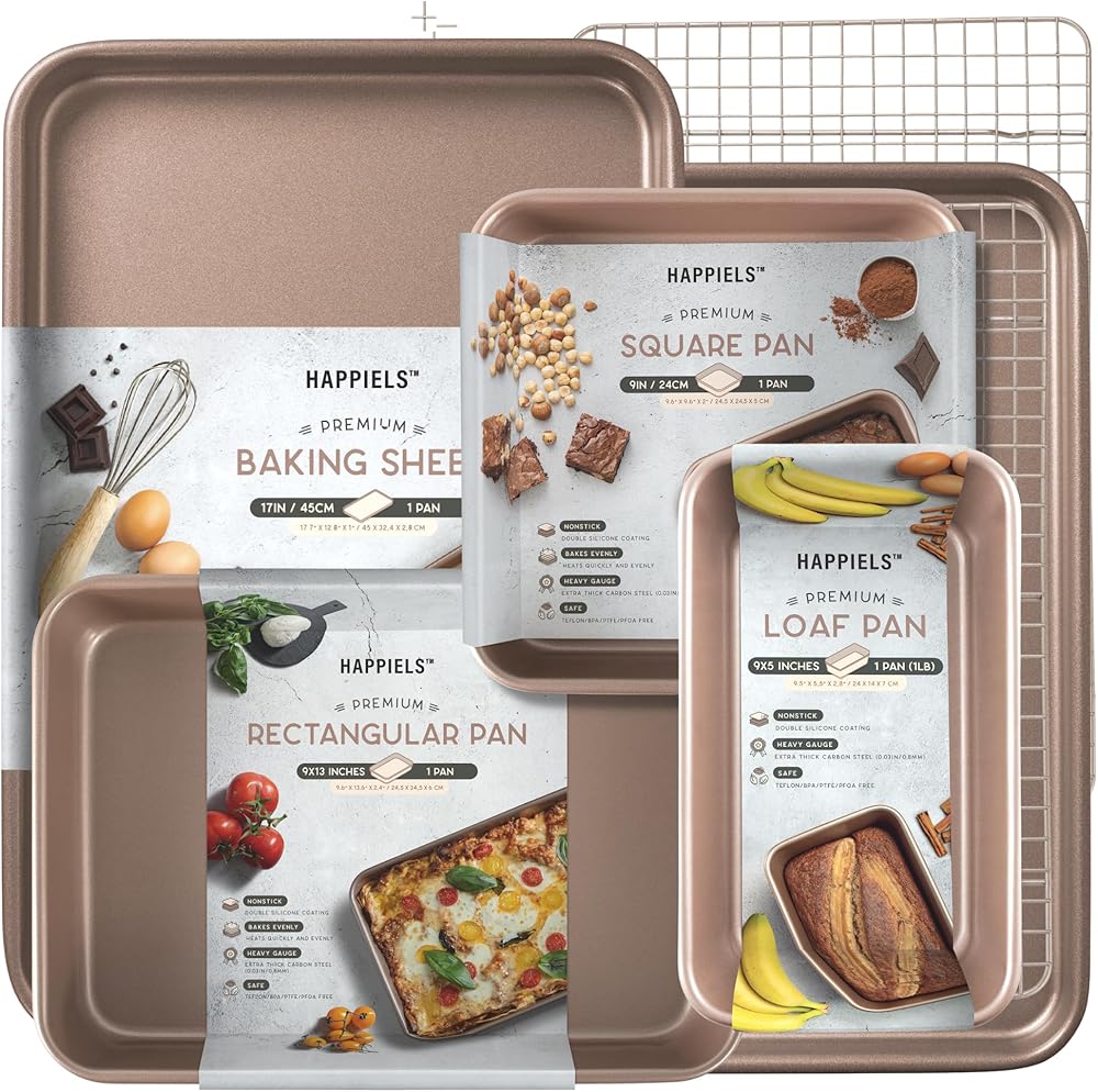 Daily Baker 7-Piece Baking Pans Set Nonstick Non-Toxic