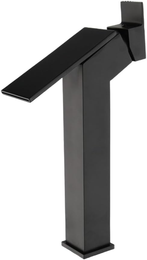 Matte Black Bathroom Basin Faucet Design Waterfall Counter Top Water Mixer Tap Solid Brass Wash Basin Sink Faucet,Black