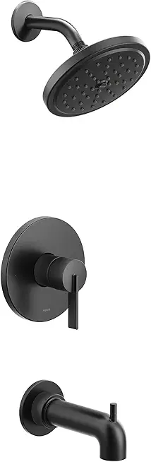 Moen UT2263EPBL CIA Collection M-CORE 2-Series Eco Performance 1-Handle Tub and Shower Trim Kit, Valve Required, Matte Black