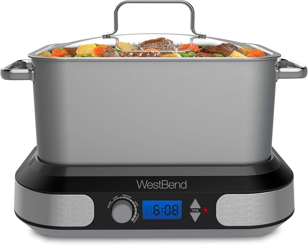 87966 Versatility Slow Cooker, 6-Quart, Silver