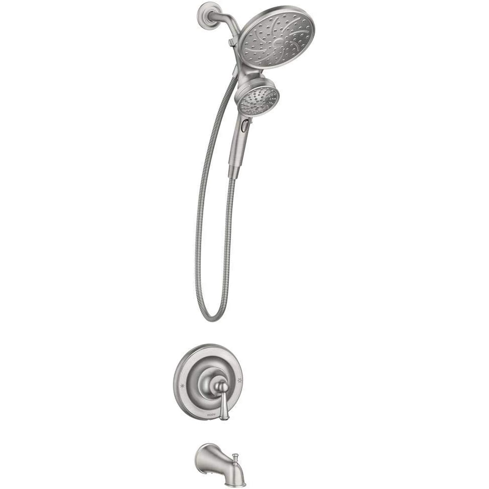 82611SRN Brecklyn Posi-Temp Tub/Shower with Magnetix Combination Rainshower and Handheld Shower