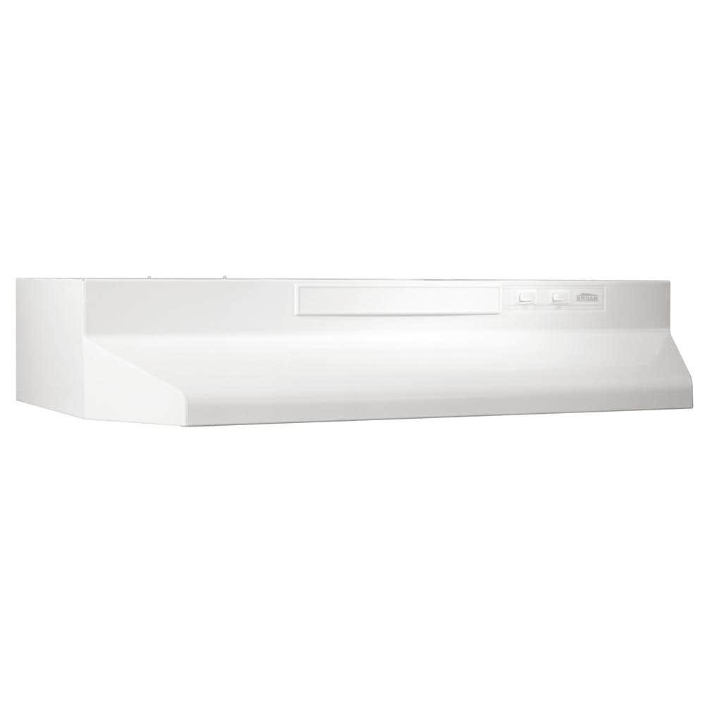 Broan F40000 Series 42-in 190-CFM Convertible White Monochromatic Under Cabinet Range Hoods Undercabinet Mount