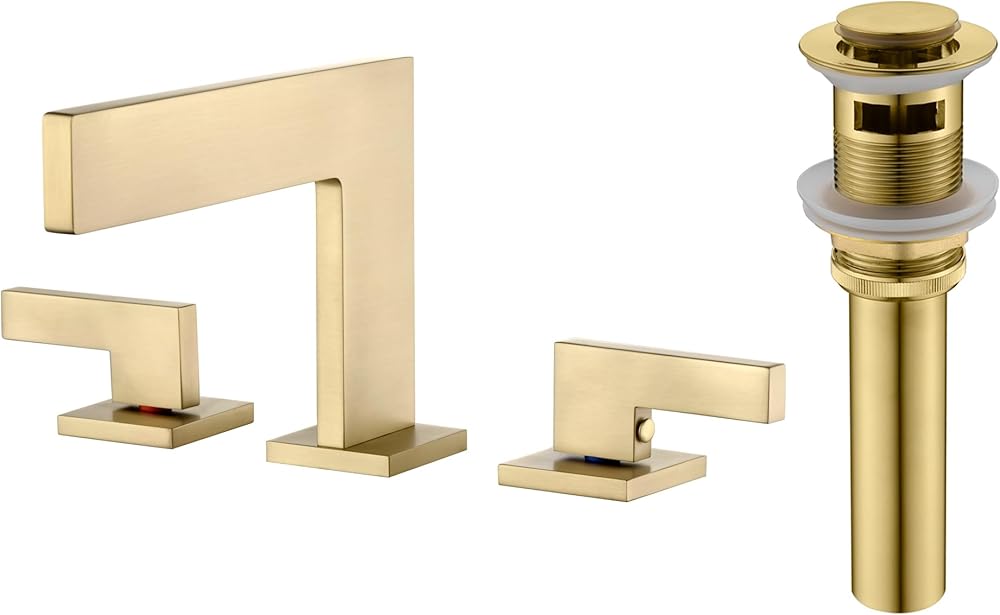 Widespread Bathroom Faucet S1419W-BG+ Pop Up Drain S7304BG