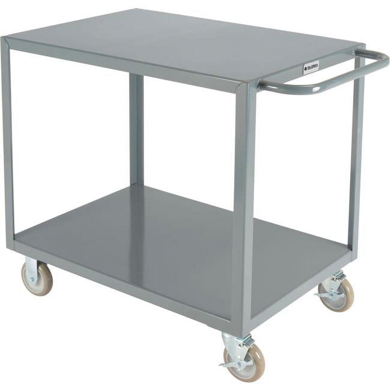 Global Industrial Steel Utility Cart w/ 2 Shelves, 1200 lb. Capacity, 36