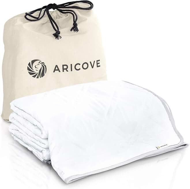 King Size Weighted Blanket, 27lbs, Cooling Weighted Blankets for Adults, Silky Soft Bamboo Viscose, 88x104 inches, Machine Washable, White