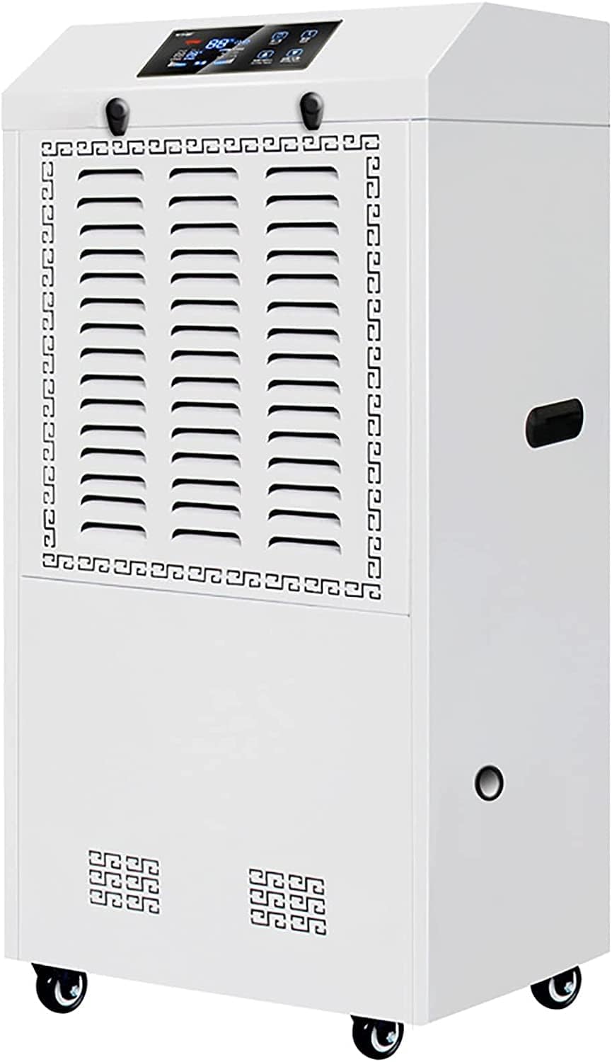 Dehumidifier for Large Rooms and Basements, 30 Pint Dehumidifier with Drain Hose, Auto Drain, Auto Defrost, Dry Clothes Function, 24 Hours Timer