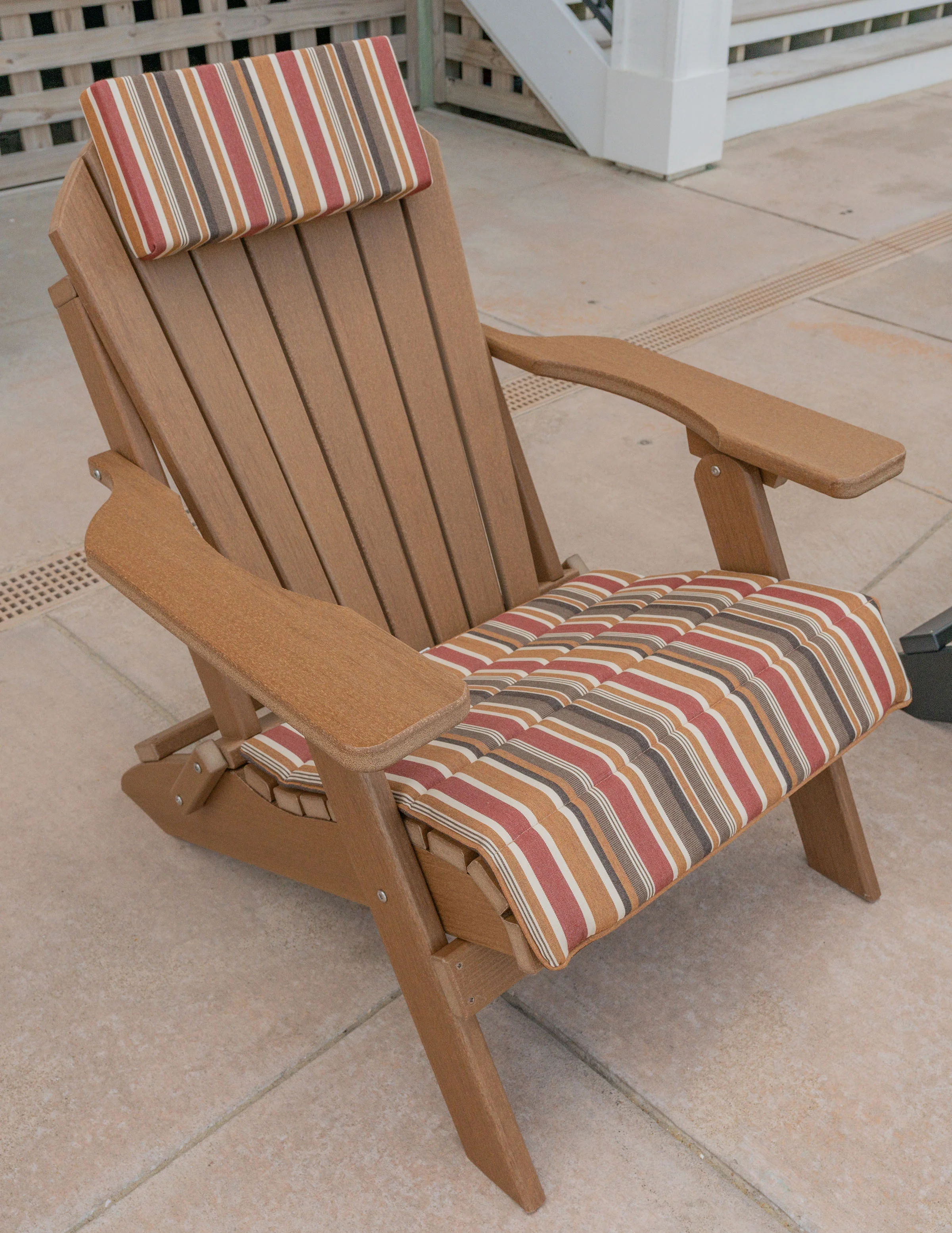 Folding And Stationary Adirondack Chair Seat Cushions Sunbrella Fabric (18 Colors Options!)