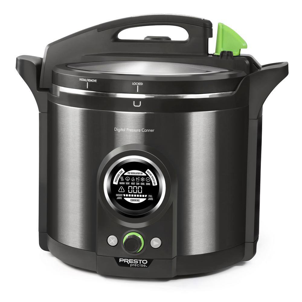 Presto Precise 1485-Watt 12 qt. Black Digital Electric Pressure Canner