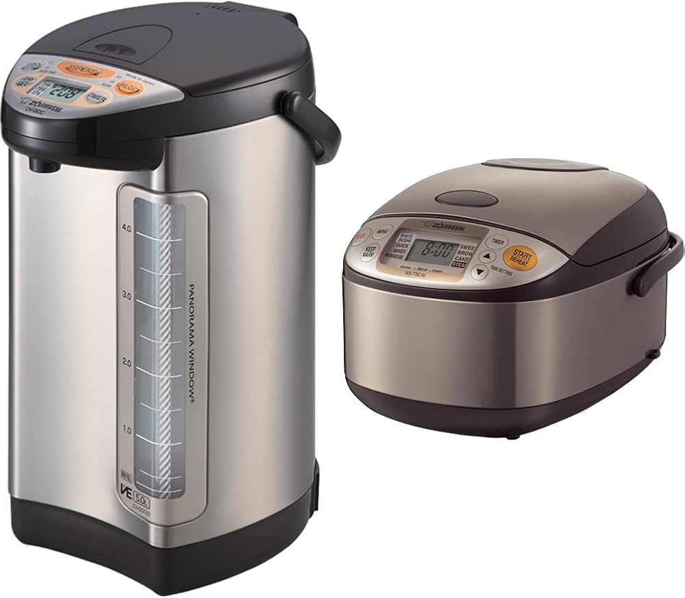 Zojirushi Water Boiler And Warmer + Micom Rice Cooker