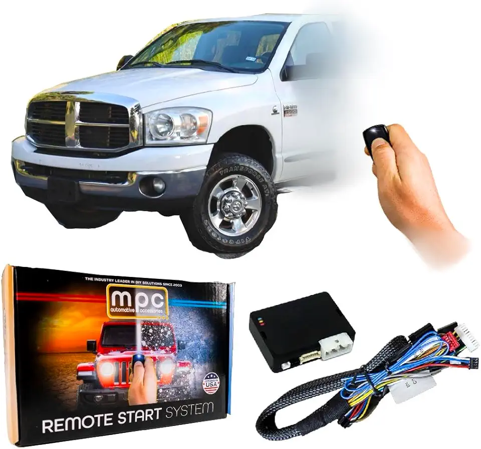 MPC Factory Fob Activated Remote Start for 2006-2007 Dodge Ram 2500 - Gas/Diesel - Includes T-Harness and USA Tech Support