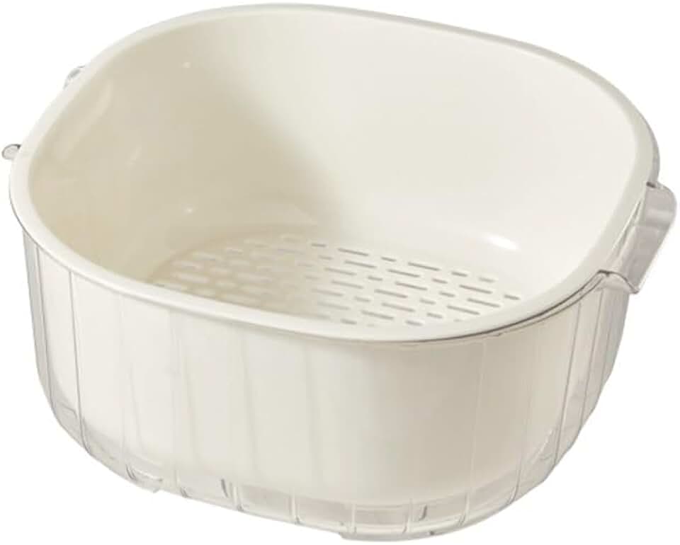 Kitchen Utensils Vegetable Washing Basket Double-layer Drainage Basket Filter Basket