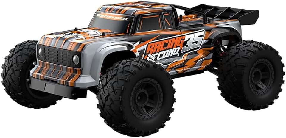 100KMH Brushless Fast Remote Control Car for Adults,1:10 Large Hobby Rc Cars, 4x4 High Speed Rc Cars, High Speed, All Terrain Rc Trucks, 4WD Off Road Fast Rc Car,30+min orange90