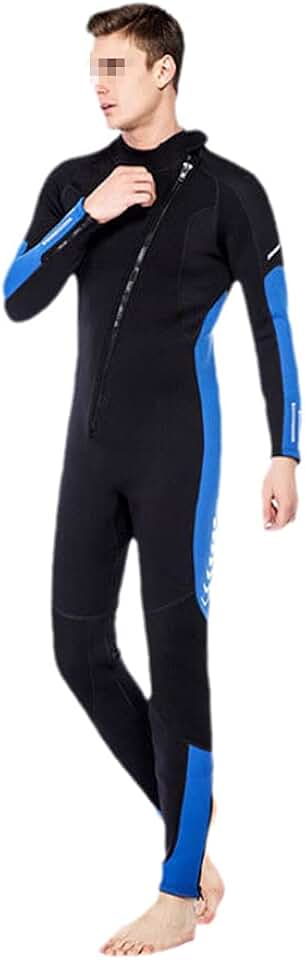 3/5Mm Neoprene Men Wetsuit, Dive Sail Surfing Free Diving Equipment, Acuba Snorkeling Fishing One-Piece Wetsuit