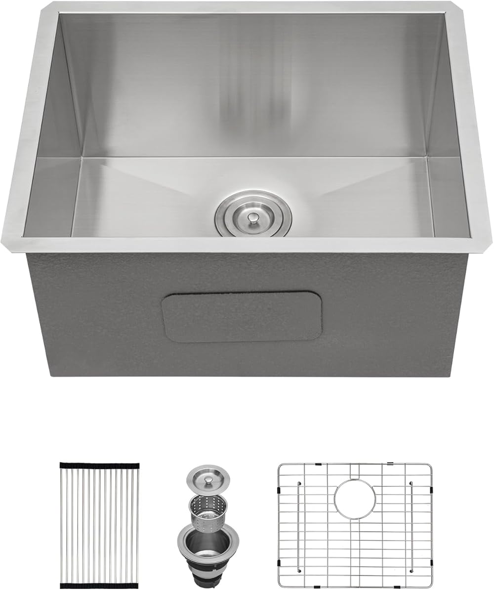 Laundry Sink Undermount Stainless - Lofeyo 24