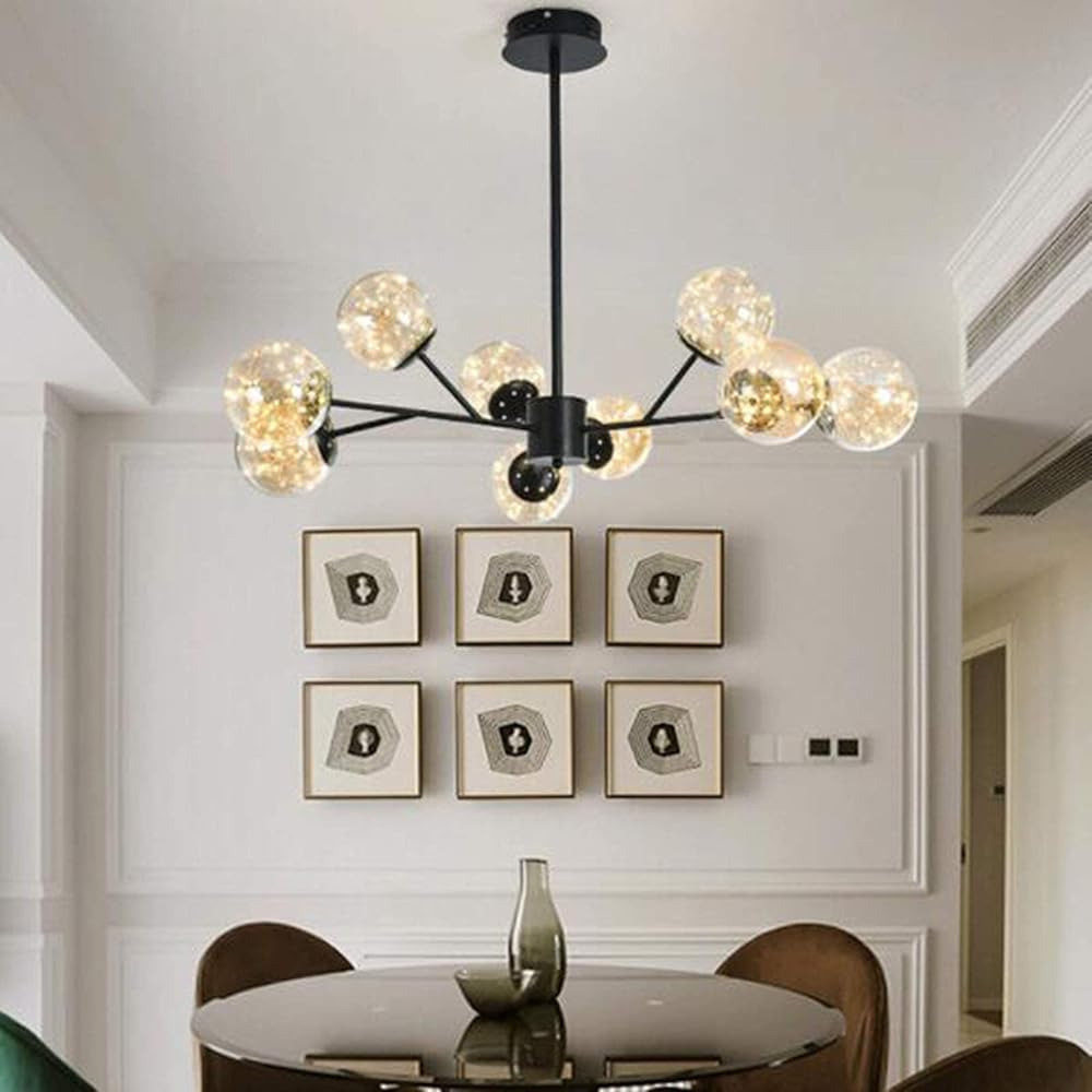 Chandeliers，Classic Adjustable Led Branch Pendant Light,Stylish for Pendant Lighting for Living Room Dining Room Bedroom Office Fixtures,Three-Color Light Change,15T