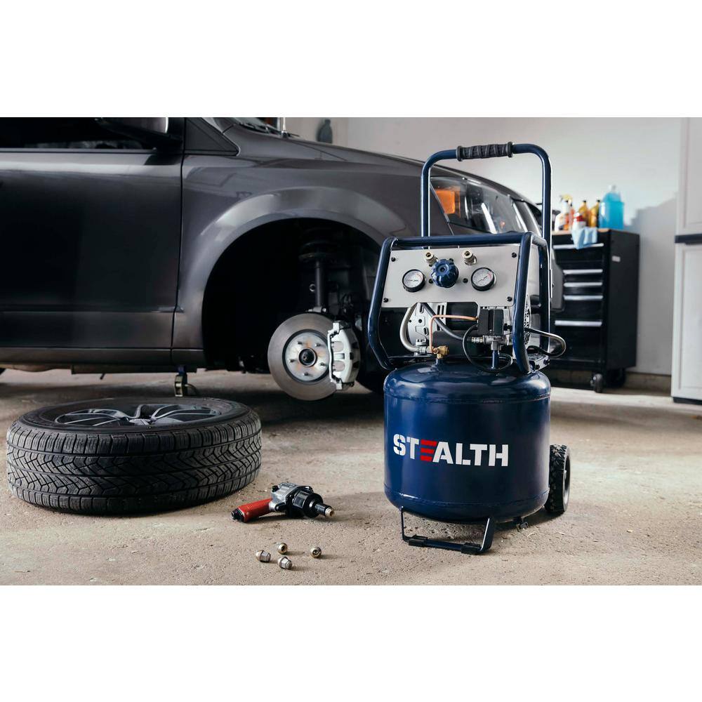 Stealth SAQ-11215 Professional 12 Gal. 150 PSI 2 Portable Electric Air Compressor