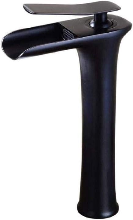 Hand Basin Faucet， Style Single Handle High Container Sink Bathroom Faucet Waterfall Bathroom Faucet Single Handle Basin Faucet