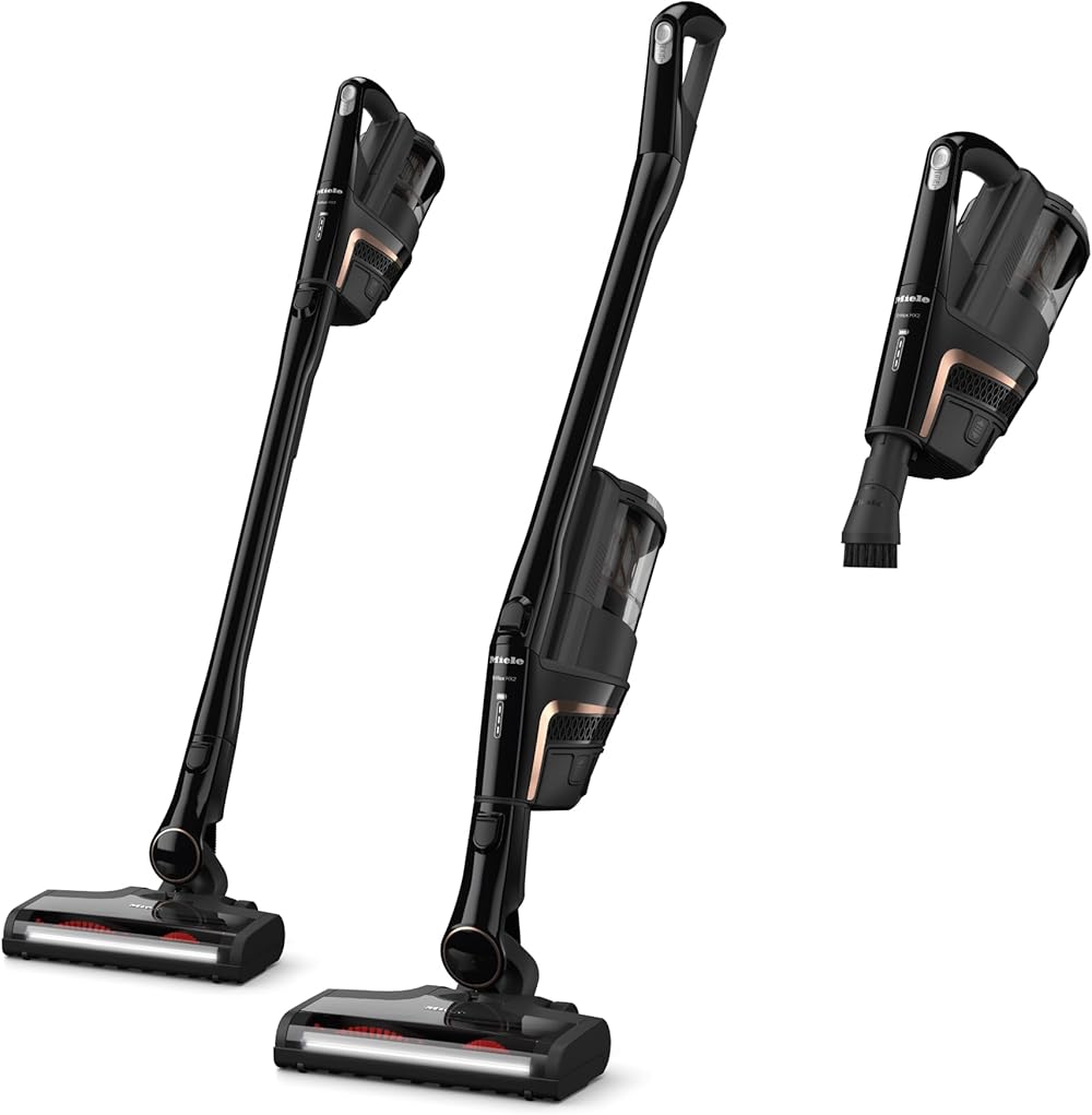 Miele HX2 Cordless Stick Vacuum, Obsidian Black