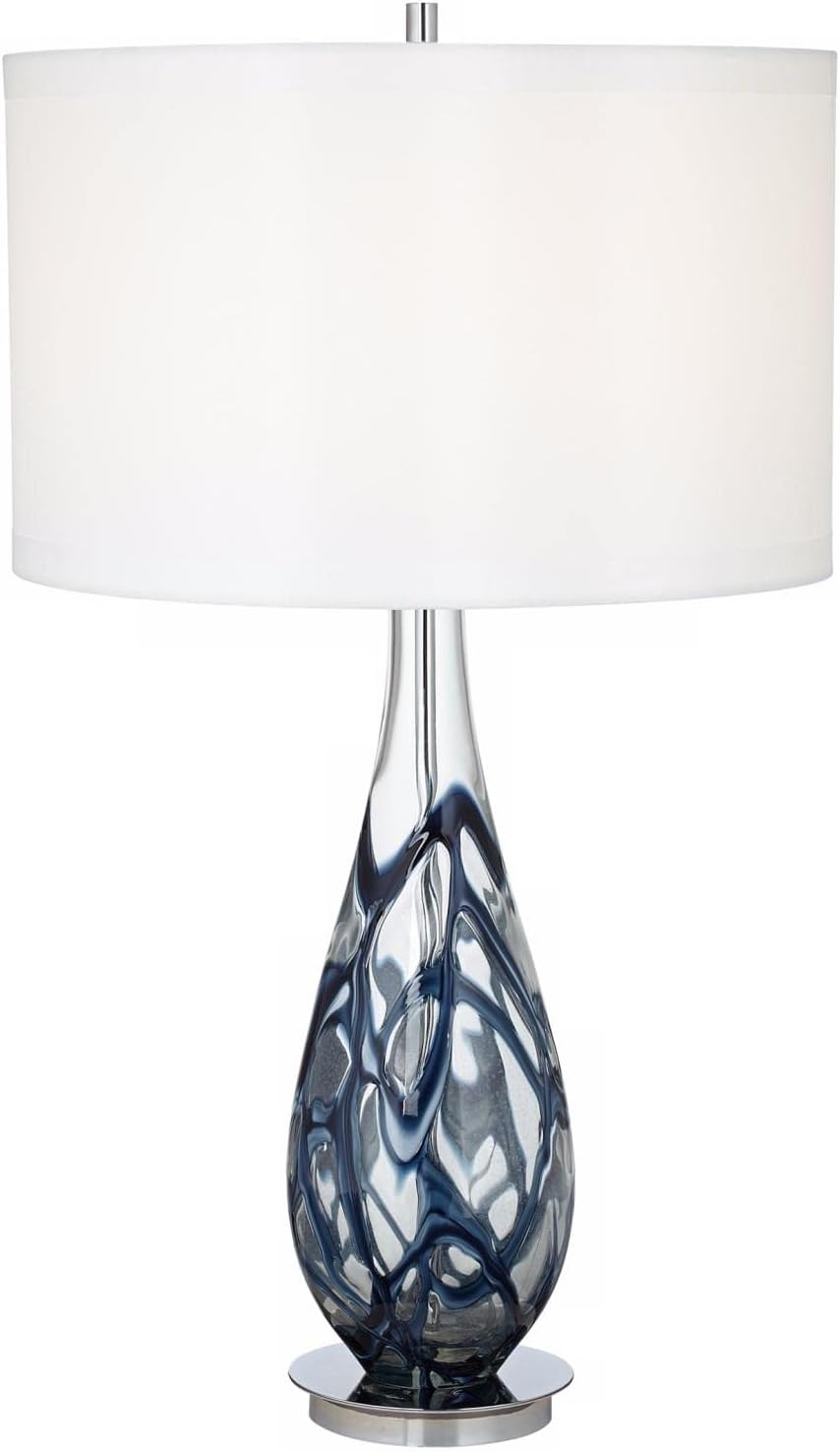 Indigo Art Glass Table Lamp