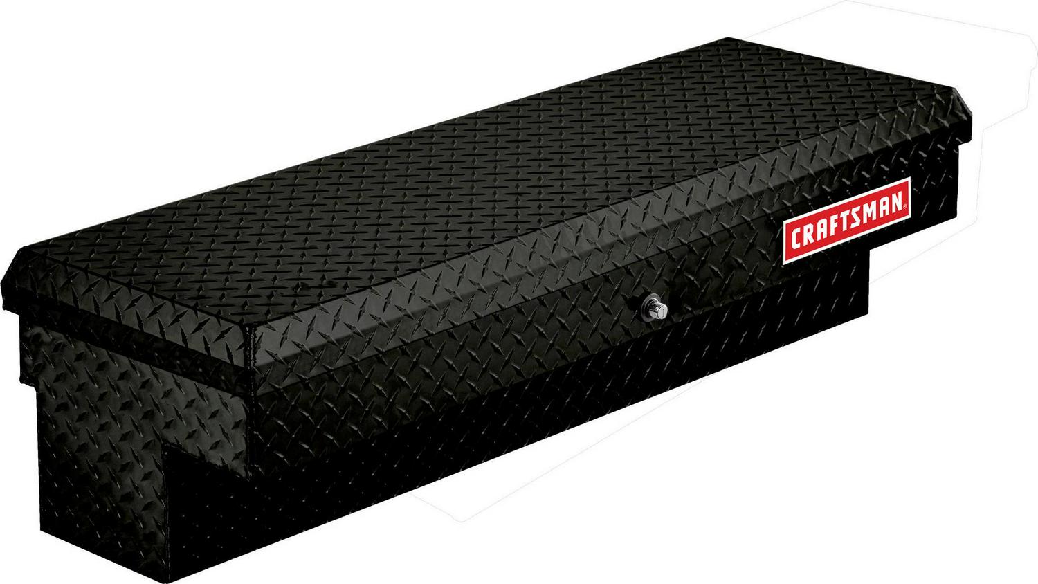 CRAFTSMAN 46.86-in x 15.73-in x 13.27-in Matte Black Aluminum Crossover Truck Tool Box