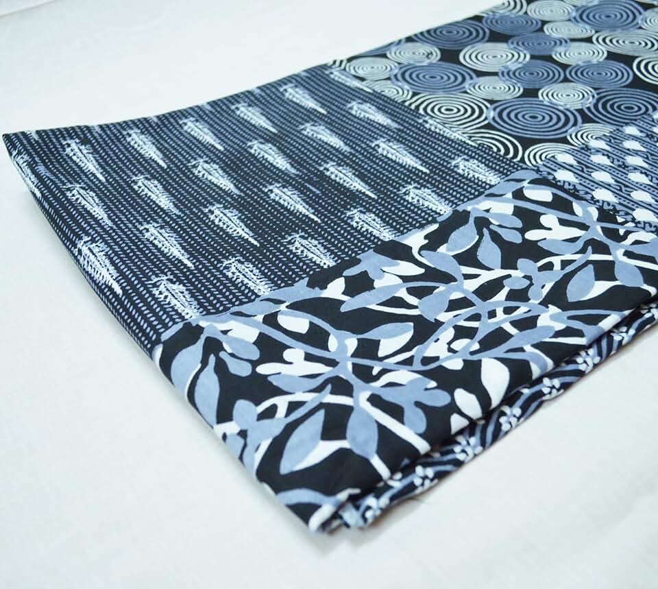 Scrren Print Dressmaking by The Yard Fabric 100% Cotton Floral Print Fabric for Sewing Crafting Ethnic Running Natural Dye Sanganeri Indian Fabric by The Yard 492 (50 Yard pre Cut)