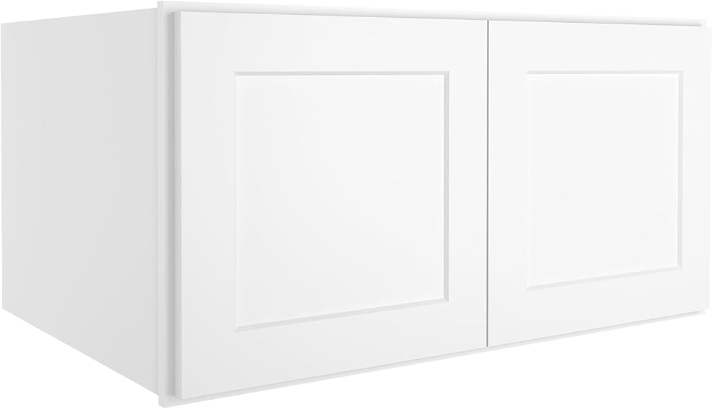 LOVMOR Wall-Mounted Storage Cabinet, Refrigerator Wall Kitchen Cabinet, Storage Cabinet for Kitchen, Bathroom, 24